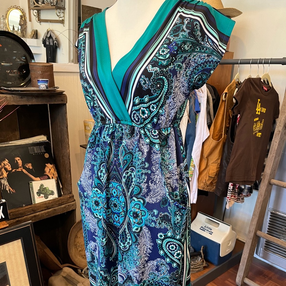 Summer paisley print dress